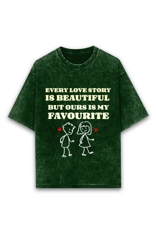 Men’s Valentine T-Shirt - Love Story Quote