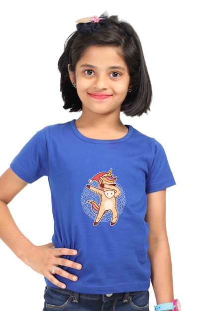 Magical Unicorn Dance Half Sleeve Girls Tee | Graphic T-Shirts